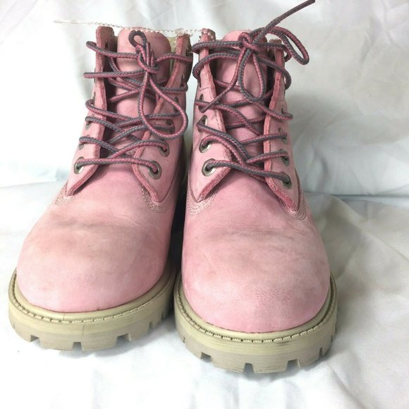 Timberland Genuine Leather Girls Boots Size 12.5 - Picture 2 of 7